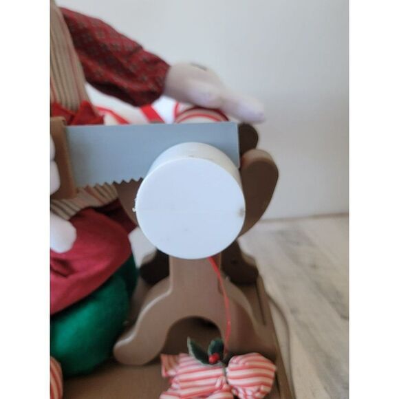 Santa's best 1994 goofy candy cane saw animated motionette Xmas - Picture 14 of 16